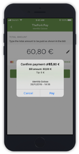 TF PAY with payment details