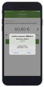 TF PAY avec détails du paiement