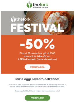 Boletín de noticias de TheFork Summer