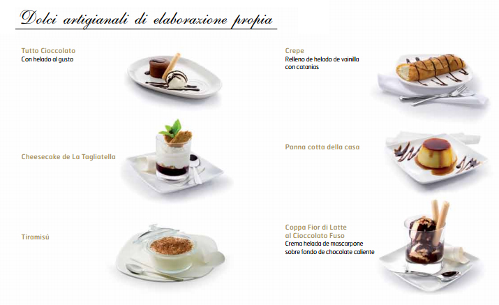 ElTenedor - Fidelización de clientes - cómo vender más postres en el restaurante - carta de postres La Tagliatella