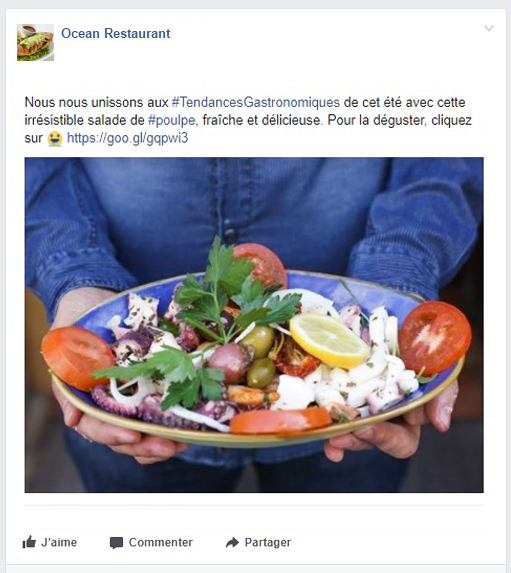 LaFourchette - Trouver des clients - Erreurs dans le profil Facebook du restaurant