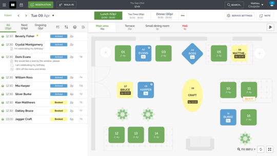 Restaurant Reservation Software