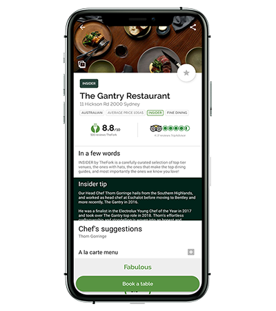 Restaurant Page