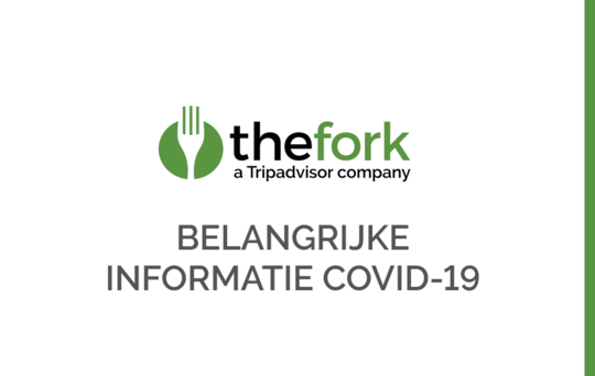 Belangrijke informatie covid19 thefork