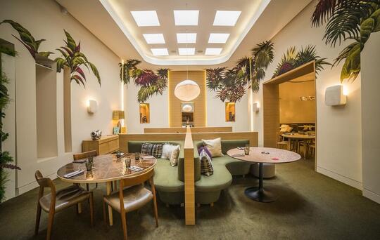 Inside restaurant