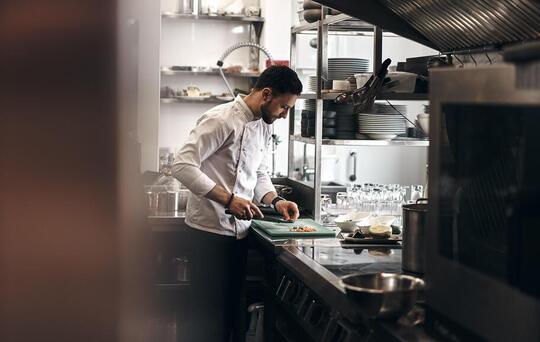 Chef cocinando