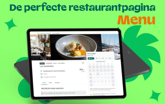 Restaurantpagina - menu