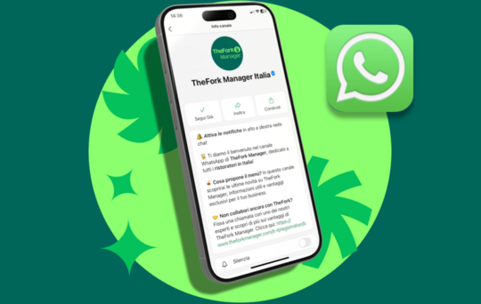 Il canale WhatsApp di TheFork Manager
