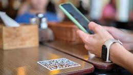 Menu com código QR