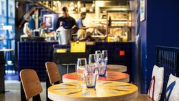 Inside restaurant