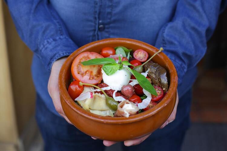 salada de vegetais frescos