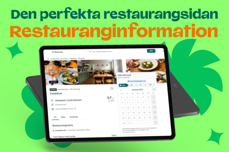 Restaurant page info