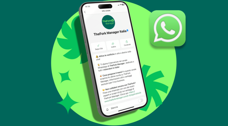Il canale WhatsApp di TheFork Manager
