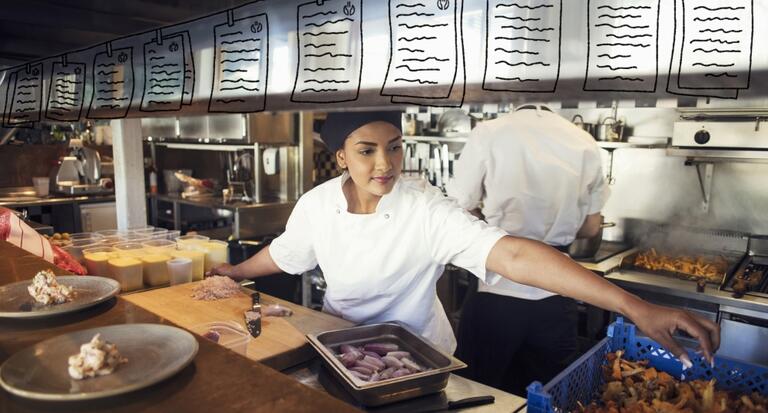 aumente a eficiência do chef da sua equipa na cozinha