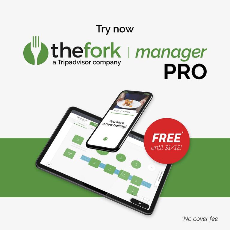 Partner with Tripadvisor and TheFork to get reservations from diners around the corner or across the globe.  Thanks to TheFork PRO, available for free until the end of the year, you can unlock key features in our restaurant management software to increase your bookings, optimize your table management and get premium onboarding to boost your revenue. Add a booking button on your Tripadvisor page to turn your visitors into clients