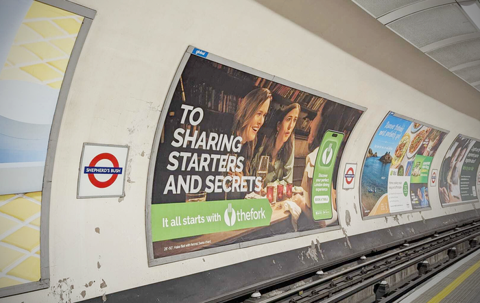 Festival ad in London tube