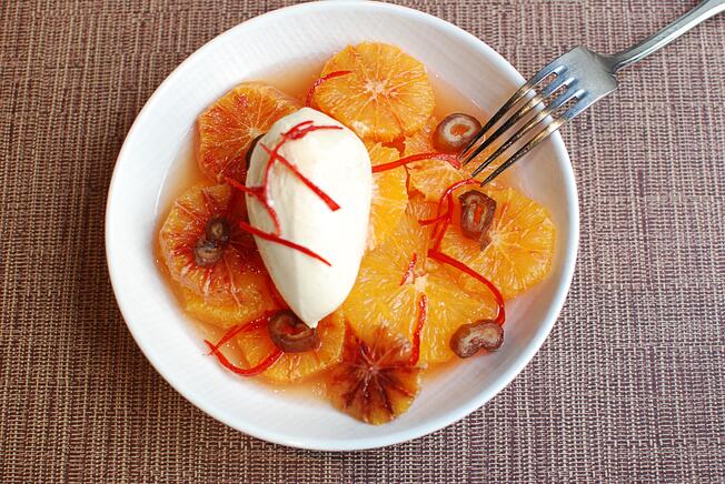 orange and figue dessert